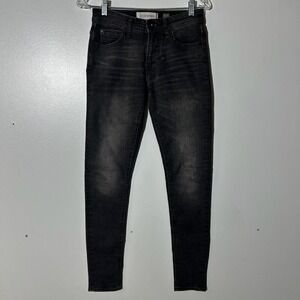 Departwest Trouper Skinny Jeans Mens 26x32 Faded‎ Black Stretch Denim DDPV132
